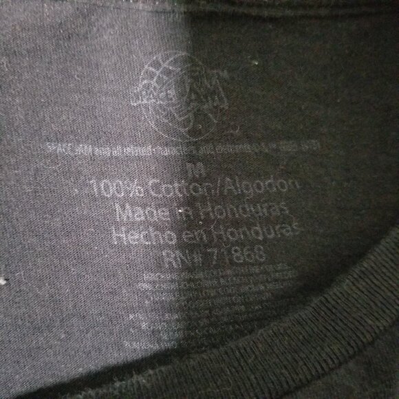 Space Jam Black T Shirt Tazmanian Devil Basketball Men's Medium - Picture 2 of 6